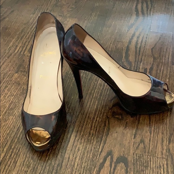 Christian Louboutin Shoes - Christian Louboutin Tortoise Brown Patent Leather